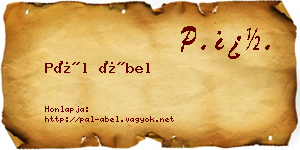 Pál Ábel névjegykártya