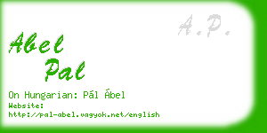 abel pal business card